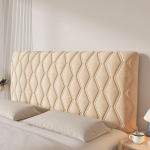 Paksenatud voodipeatsi kate, Veniv voodipeatsi kate t&auml;is-, queen-, cal king-suurusele, Pestav voodipeatsi kate, Tolmukindel 120cm x70cm beige