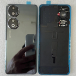 Uus For Honor 90 karastatud klaasist tagumine akukate For Honor 90 5G tagakaas uks korpus + v&auml;lklambi kate + kaamera l&auml;&auml;ts must