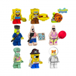 K&auml;snakalle Spongebob Ehitusklotsid Minifiguurid Laste Puslem&auml;nguasi Kingitus Kokkupanek
