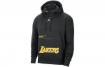 Jordan NBA Los Angeles Lakers, Kapuutsiga Vabaaja Fliisvoodriga Pikkade Varrukatega Dressipluus Meeste Must DR2422-010 M