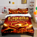 Hispaania Jalgpall Voodipesukomplekt Voodipesukomplekt (1 tekikott, 2 padjap&uuml;&uuml;ri, tekk ei kuulu komplekti) 135x200cm