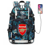 Saada ripats Meistrite Liiga Jalgpallikoolikott Real Madrid Arsenal Seljakott Manchester City Manchester United Spordijalgpall Kerge Seljakott Trendikas 36-55L black
