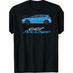 Unisex T-s&auml;rk Get Focused Sinise Autograafika Ja Tekstidisainiga Autohuvilistele Ja V&otilde;idus&otilde;iduf&auml;nnidele T&auml;iuslik Kingiidee 100% Puuvillane Moodne Ja L must
