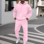 Paaridele sobiv voodriga dressipluusikomplekt Talvine v&auml;rv L&otilde;tv l&otilde;ige Unisex M roosa