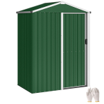 Terasest aiakuur 1,1 m&sup2; lukustatava liuguksega, 136x87x179 cm, Roheline 136 x 87 x 179 cm