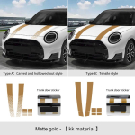 Auto mootorikatte vin&uuml;&uuml;lpagasiruumi kleebised Mini Cooperile F56 F60 F55 F54 R56 R60 F65 F66 U25 J01 Countryman Autotarvikud LType B&For Mini F57