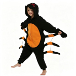 Laste &Auml;mblikukost&uuml;&uuml;m Pajama Halloween Cosplay Kost&uuml;&uuml;m Fliisist Kapuutsiga Kombinesoon Laste Peokleit 140 orange