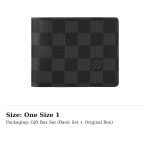 LOUIS VUITTON Mitmek&uuml;lgne rahakott Damier Graphite Must/Hall N62663 One Size 1