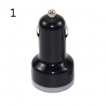 Kahe USB-pordiga autolaadija adapteri automaatne laadimine iPhone 4 5 5S 6 jaoks must