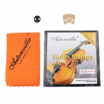 Viiul 4in1 keelpillide komplekt/kummist vaim/vahtra 4/4 sild/puhastuslapp Uus