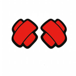 2 tk. plaastrikaane kriimustusriba-abi k&uuml;tusepaagi kleebis Dekoratsiooniga kehakleebis rihma autokleebis roosa