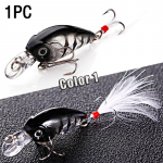 Kvaliteetne k&otilde;va p&uuml;&uuml;gilant sulgedega, elutruu silmadega Treble konksud Crankbait Minnow Topwater landid