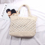 Mood &otilde;&otilde;nsad rannakotid Totes pehme puuvillane k&ouml;is &otilde;lgedest kudumiskotid suvine naiste k&auml;ekott 30*10*25cm beež