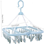 Multifunktsionaalsed 36 klambriga kuivatusrestid pesu sokid nagid kokkupandavad riidepuud Plastist riidepuud