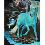 Teemantmaal ristpistes &uuml;kssarviku haldja muster 5D t&auml;isteemanttikandid 20X30CM