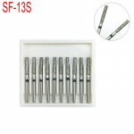 1 Box Dental Diamond Burs Drill Poleerimine siluv valgendust&ouml;&ouml;riist kiirele k&auml;siinstrumendile FG 1,6 mm SF-13S