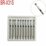 10 tk/karp Hambaravi Teemant Burs Drill Hambaravi Burs Dia-puurid suure kiirusega k&auml;siinstrumendile Super Coarse FG 1,6M Dentist BR-X31S