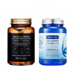 [Farm Stay] Ampull 250 ml komplekt Hyaluronic&2 4K Gold