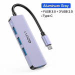 QOOVI USB C HUB 4 in 1 Type C to USB 3.0 Adapteri dokk Macbook Pro iPad Air jaoks HUAWEI Mate 40 30 USB-C 3.1 splitteri port OTG HUB hall v&auml;rv