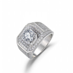 SACE GEMS Luksuslik vasesulamist tsirkoons&otilde;rmus meeste ehtekink 6