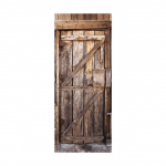 Retro puidust uksekleebis seinamaaling 3D Vision tapeet elutuppa DIY seinakleebised PVC vin&uuml;&uuml;list ukseplakat Kodukaunistus 77x200cm