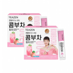 BTS' Jungkook Teazen Kombucha 8 maitsega 5g 30 pulka karbi kohta Peach flavor 60sticks