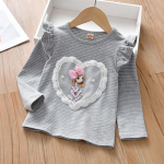 Armas laste T-s&auml;rk T&uuml;druk Pikkade varrukatega s&auml;rk Printsessi s&auml;rk Multikas T-s&auml;rk Lasteriided 140 hall