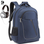 &Auml;riseljakott Meeste USB lihtne arvutikott Oxfordi riidest &otilde;pilaste koolikott sinine