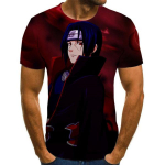 Jaapani anime 3D prinditud T-s&auml;rk meeste naiste mood vabaaja multifilmi T-s&auml;rk Lahedad topid Harajuku &uuml;lisuur T-s&auml;rk S must