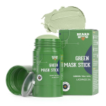 Beardhood Green Tea Cleansing Mask Stick for Face | For Blackheads, Whiteheads & Oil Control | Made in India
