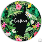 Les Tr&eacute;sors De Lily [R2179] - Mitmev&auml;rviline roheline 'Corsica' plastikust alusalus - 38 cm roheline