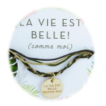 Les Tr&eacute;sors De Lily [R3088] - Rohelise kullaga n&ouml;&ouml;rist k&auml;ev&otilde;ru  Messages  (Elu on ilus nagu mina) - 15 mm kuld