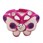 Les Tr&eacute;sors De Lily [R8375] &ndash; Roosa lastes&otilde;rmus  Le Monde de Coralie  (liblikas) - 15x13mm Heleroosa