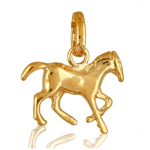 Les Tr&eacute;sors De Lily [R4133] - kullatud  Horse  ripats - 15x12 mm kuld