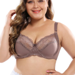 38-46 Plus Size Fashion naiste lilleline pits-k&auml;ehoidja Seksikas &uuml;li&otilde;huke s&uuml;gav V rinnahoidja voodrita Push Up rinnahoidja alustraat &uuml;li&otilde;huke naistepesu 38/85D kohv