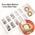 Hambaravi sektsiooniline kontuuriga maatriks Sektsioonmaatriks metallist maatriksid Rihmad T&auml;itekiilud Vaigur&otilde;nga eraldaja Autoklaavitav 1 set