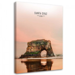 L&otilde;uendiprint Santa Cruzi m&auml;gij&auml;rv 40x60 roosa