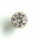 Crystal Diamond puhtast vasest k&auml;epide Nordic Light Luksuslik kuldne riidekapi ukse sahtel v&auml;ike k&auml;epide, &uuml;he auguga puhas
