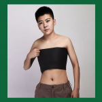 (SU)Solid Les Chest Binder Breath Mini mizer Breast aluss&auml;rk rinnahoidja XL must