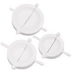 (Nikita) Pelmeenivalmistaja vormitaignapress, lihapirukas k&ouml;&ouml;git&ouml;&ouml;riist, pelmeenimasin S/M/L 3tk One Size valge