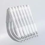 Sisset&otilde;mmatav geelist tindipliiats, suurus 0,5 mm, lihtne must, kontoritarbed &otilde;pilastele, 5 tk 1pcs