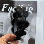 1 tk parukas keerutatud peapael naiste lai kalasaba punutud peapael K&auml;sitsi valmistatud retropeapael YSXX pruun/must