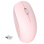 Juhtmeta hiir valge m&auml;nguri USB-hiir traadita 2,4 ghz arvuti vaikne ergonoomiline hiir m&auml;nguri arvuti tarvikud s&uuml;learvuti jaoks Pink