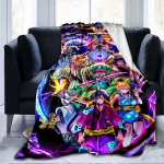 Anime &uuml;hes t&uuml;kis 3D prinditud flanelltekk Diivani tekikate Reisimine lapse voodipesu Palus flanelltekk 150x180cm