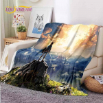 Armas multikas Zelda tekk diivanitekk reisivoodipesu v&auml;ljalaskeava tekk flanell tekk voodikate 150x180cm