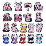 18 tk Cute Cow seeria multifilmi PVC kingav&otilde;lu kaunistus kingatarvikute jaoks 18pcs