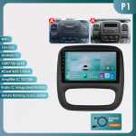 Carplay 4G 2din Android autoraadio multimeedia videopleier Opel Vivaro B 2014 - 2018 Renault Traffic 3 Navi GPS autoraadio peakomplekt Stereo Audio BT jaoks HC1 4Core 1G 32G (Type A)