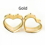 8-50 mm s&uuml;damekujulised k&otilde;rvam&otilde;&otilde;turid tunnelid pistikud roostevabast terasest k&otilde;rvasirged keha ehted naistele meestele 16mm