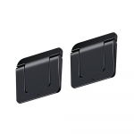 1 paar (2tk) Mini kaasaskantav n&auml;htamatu s&uuml;learvuti hoidik Reguleeritav jahutusalus Kokkupandav multifunktsionaalne hoidik s&uuml;learvuti jaoks Laptop holder must