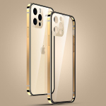 DUODUO luksuslik metallist roostevabast terasest raam&uuml;mbris iPhone 13 12 Pro Max t&auml;isobjektiiviga kaamera kaitse&uuml;mbris mobiiltelefoni tagakaas For iPhone 13 pro max kuld